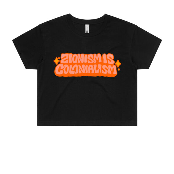 Zionism is Colonialism Crop Tee Thumbnail