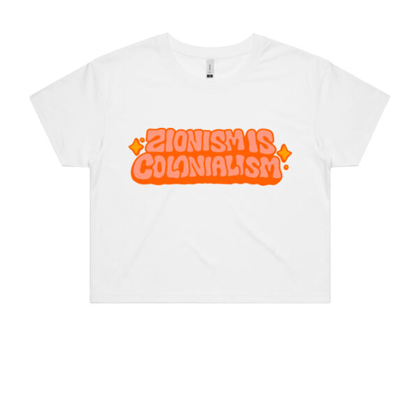 Zionism is Colonialism Crop Tee Thumbnail